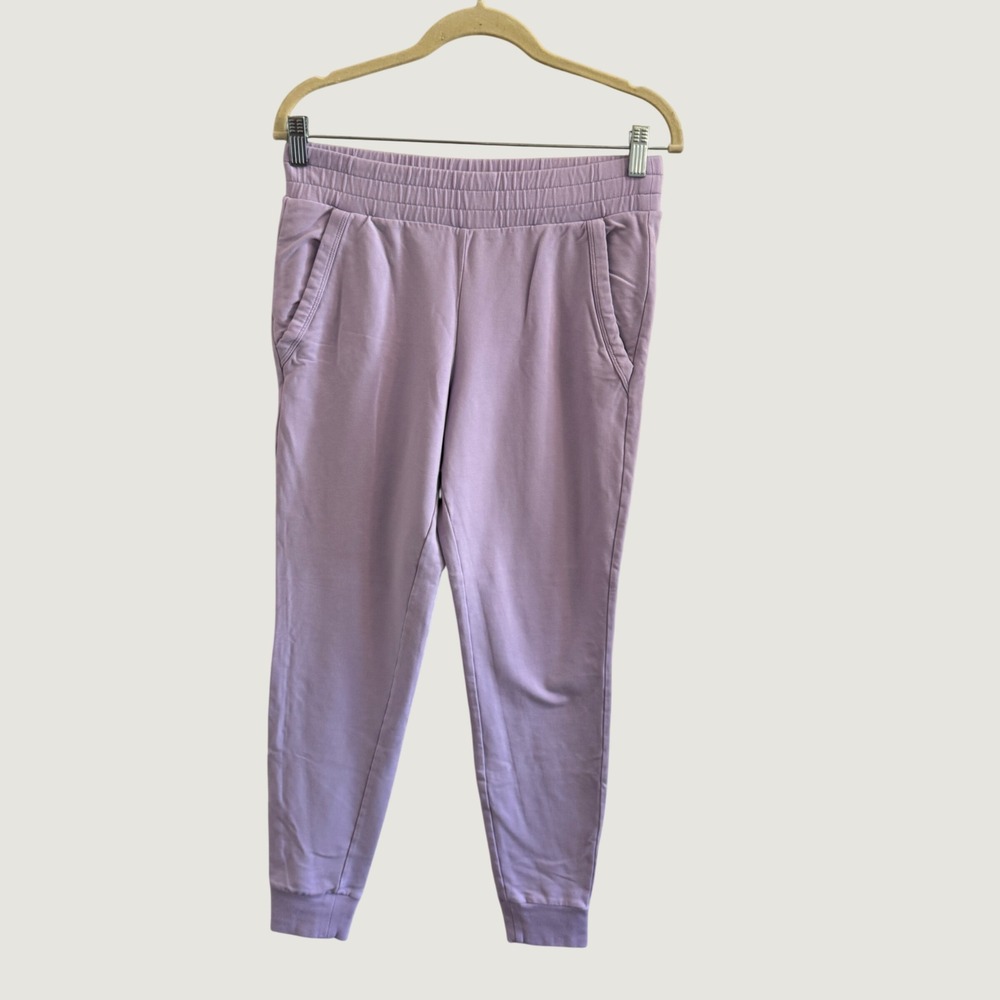 Alo Yoga Accolade Sweatpants Lavender Purple High Waisted Joggers Womens Medium